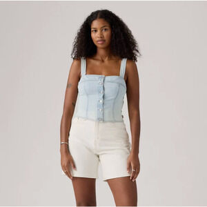 Levi’s Drea Tank Top Womens Size S Ribbed Stretch Sleeveless